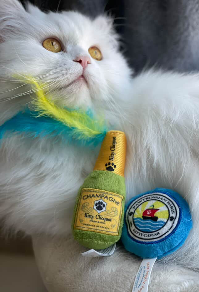 Kitty Clicquot (Bottle & Caviar) Catnip Toys