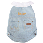 Wrangler® Light Denim Dog Jacket with Sherpa Lining