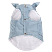 Wrangler® Light Denim Dog Jacket with Sherpa Lining
