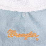 Wrangler® Light Denim Dog Jacket with Sherpa Lining