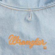 Wrangler® Light Denim Dog Jacket with Sherpa Lining