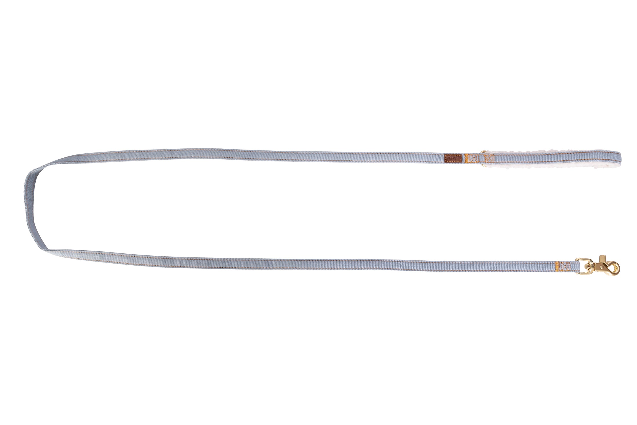 Wrangler® Denim and Sherpa Dog Lead – Light Wash