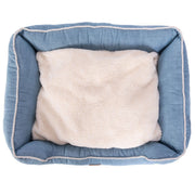 Wrangler® Sherpa Rope-Trimmed Cuddler Box Bed - Light Wash