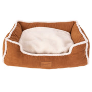 Wrangler® Faux Suede Sherpa Trimmed Cuddler Box Bed