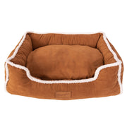 Wrangler® Faux Suede Sherpa Trimmed Cuddler Box Bed