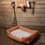 Wrangler® Faux Suede Sherpa Trimmed Cuddler Box Bed