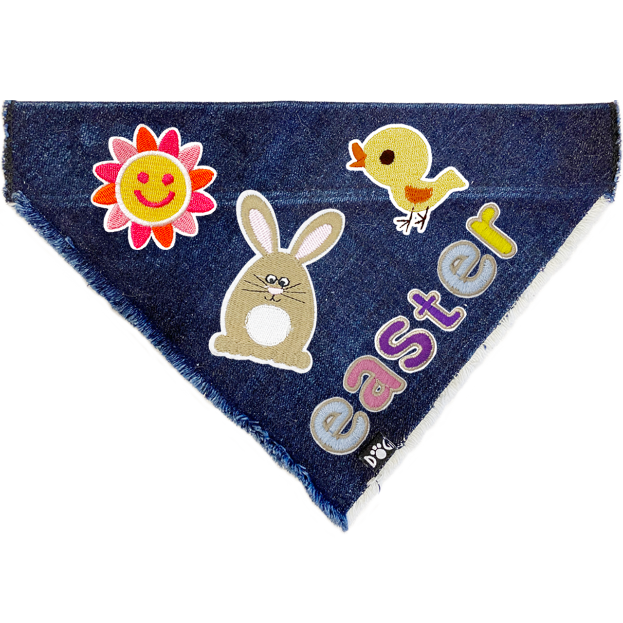 Easter Denim Bandana for dogs