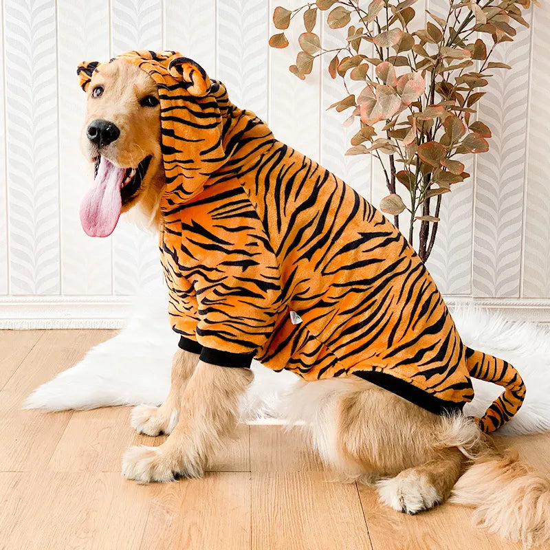Large Dog Tiger Costume/PJs - Southlake Paws