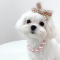 Load image into Gallery viewer, Large Pearl Dog Collar Necklace - Southlake Paws
