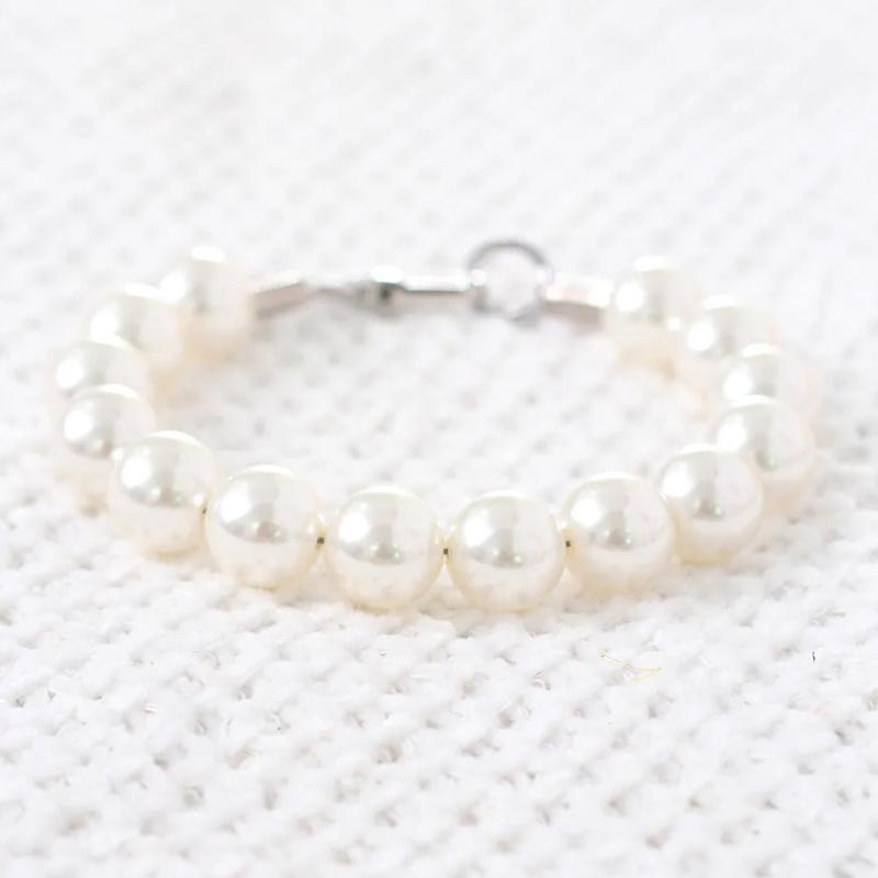 Large Pearl Dog Collar Necklace - Southlake Paws