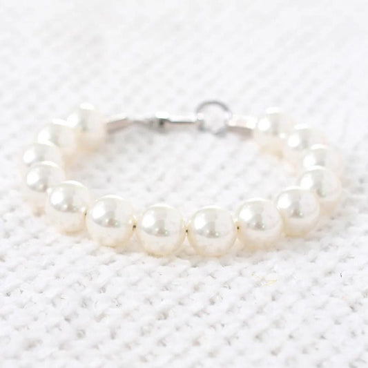 Large Pearl Dog Collar Necklace - Southlake Paws