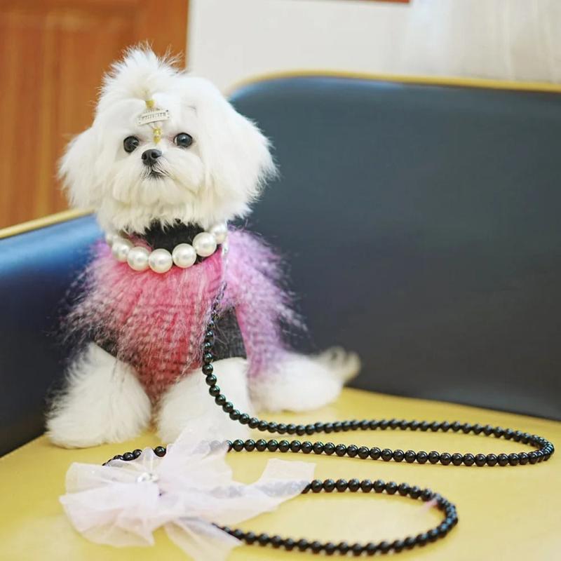 Large Pearl Dog Collar Necklace - Southlake Paws
