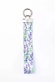 Lavender Blooms Wristlet Keychain