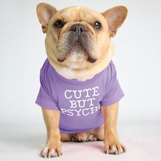 "Cute But Psycho" Dog T-Shirt