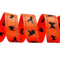 Load image into Gallery viewer, EcoBark Safety Orange Dog Leash- Padded Comfort Grip Leash with Dog Pattern - 4ft, 5ft, and 6ft Leash for Small and Medium Dogs
