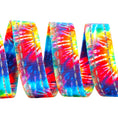 Load image into Gallery viewer, Colorful tie-dye dog leash by EcoBark featuring a padded comfort grip, available in 4ft, 5ft, and 6ft lengths for small and m
