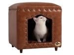 Leather Pet Cave Light Brown