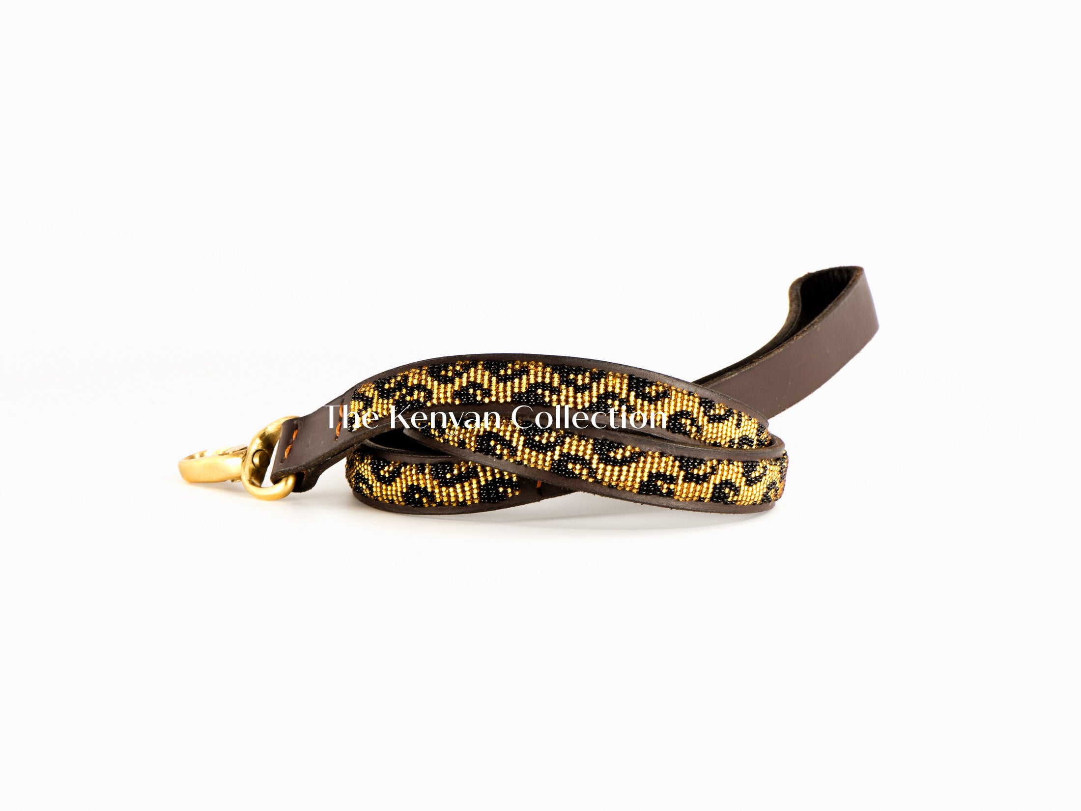 TKC Leopard Beaded Dog Lead