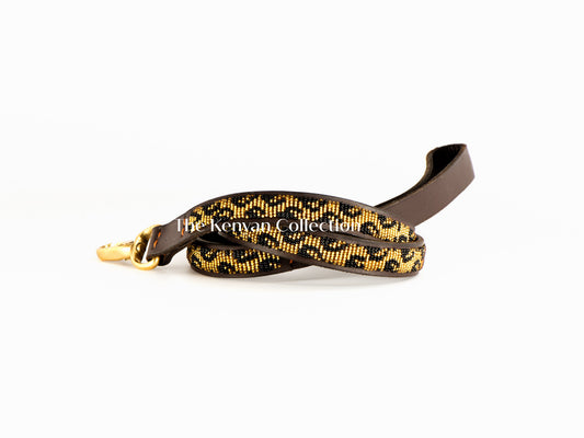 TKC Leopard Beaded Dog Lead