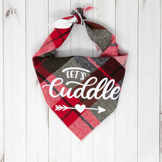 Let's Cuddle Luxe Flannel Dog Bandana