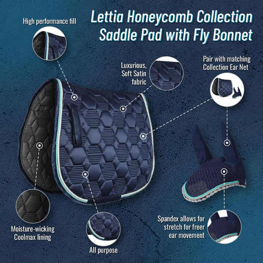 Lettia Honeycomb Collection Saddle Pad - image 2