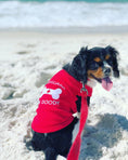 Load image into Gallery viewer, Parisian Pet 'Lifeguard on Doody' Dog & Cat T-Shirt – Funny Cotton Shirt, Stylish & Comfortable Pet Apparel – Red

