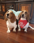 Load image into Gallery viewer, Little Heart Breaker Red Dog Bandana
