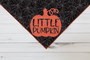 Little Pumpkin Web Halloween Dog Bandana