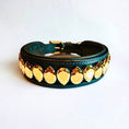 Load image into Gallery viewer, Liz Big Dog Collar Metallic Sunshine

