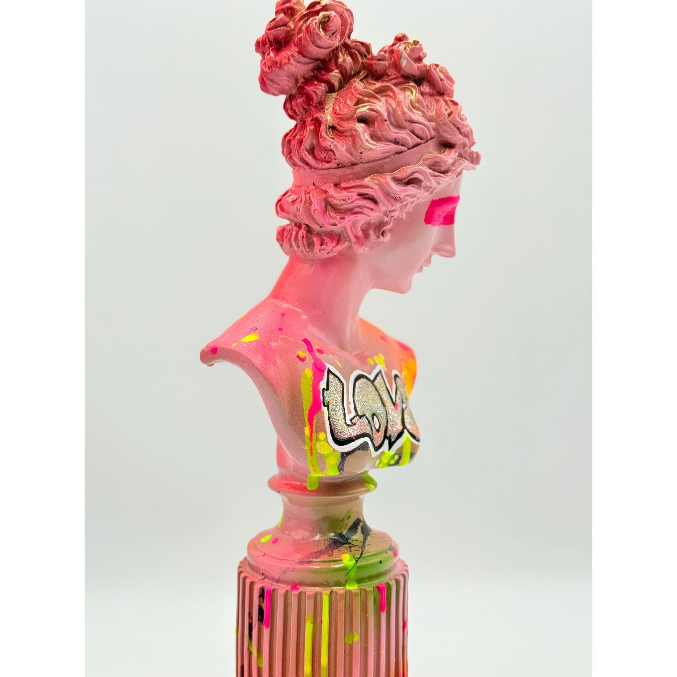 Venus Sculpture LOVE - Pink Pop Art Edition - pop art pink venus sculpture love, luxury sculpture, product image 5