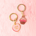 Load image into Gallery viewer, Love You Sweetheart & Cupcake Pet Charm Set
