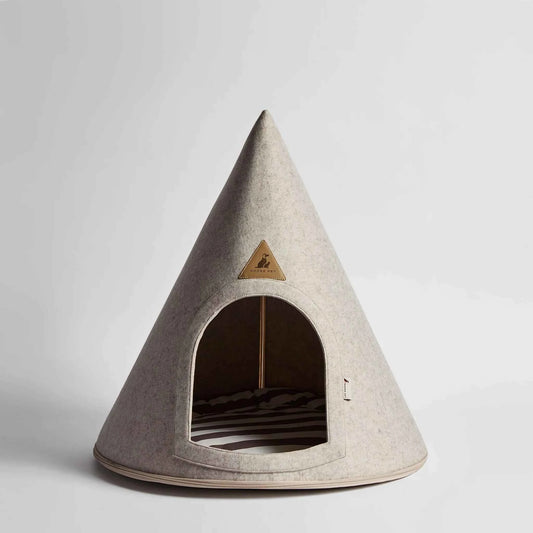Nooee Pet Cave Lucy (M) – Cream/Brown