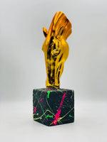 Noble Luxe Chrome-Plated Horse Statue
