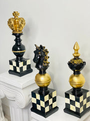 Luxury Chess Sculpture Set of 3