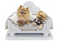 Load image into Gallery viewer, Luxury Dog Bed, Grace Kelly, Pure White
