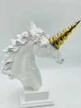 Load image into Gallery viewer, Luxury Unicorn Statue with Golden Horn
