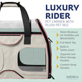 Load image into Gallery viewer, Luxury Rider Pet Carrier with Removable Wheels and Telescopic Handle
