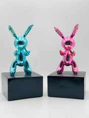 Luxury Pink Rabbit Balloon Sculpture