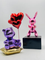 Luxury Pink Rabbit Balloon Sculpture