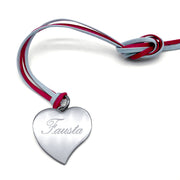 Necklace with heart tag