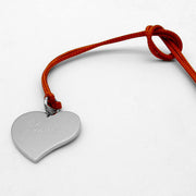 Necklace with heart tag