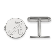 Sterling Silver University of Alabama Initial A Cuff Links