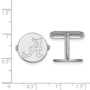 Sterling Silver University of Alabama Initial A Cuff Links