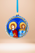 Load image into Gallery viewer, Byzantine Holiday Glass Bauble - Maggiore - Southlake Paws
