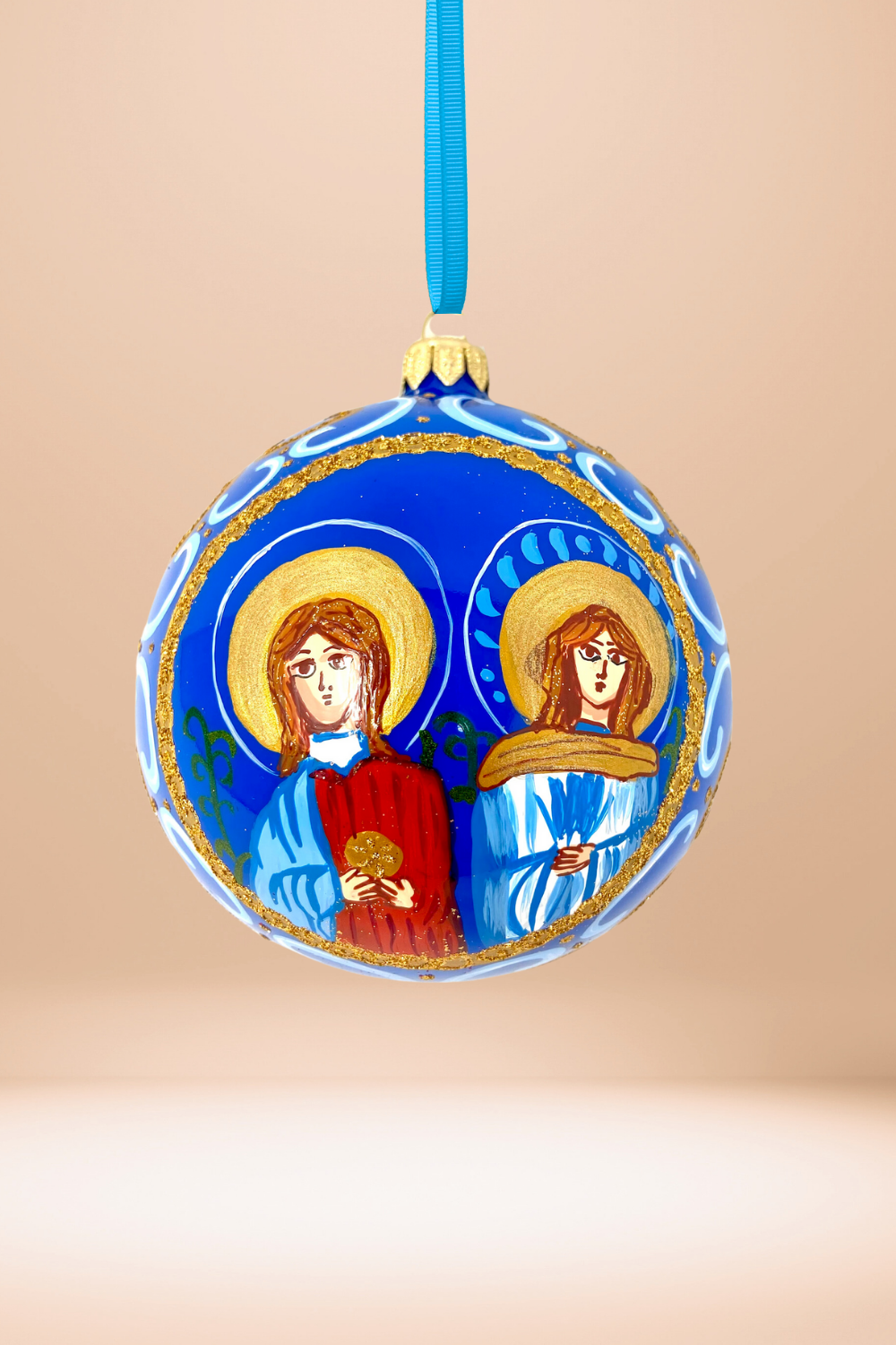 Byzantine Holiday Glass Bauble - Maggiore - Southlake Paws