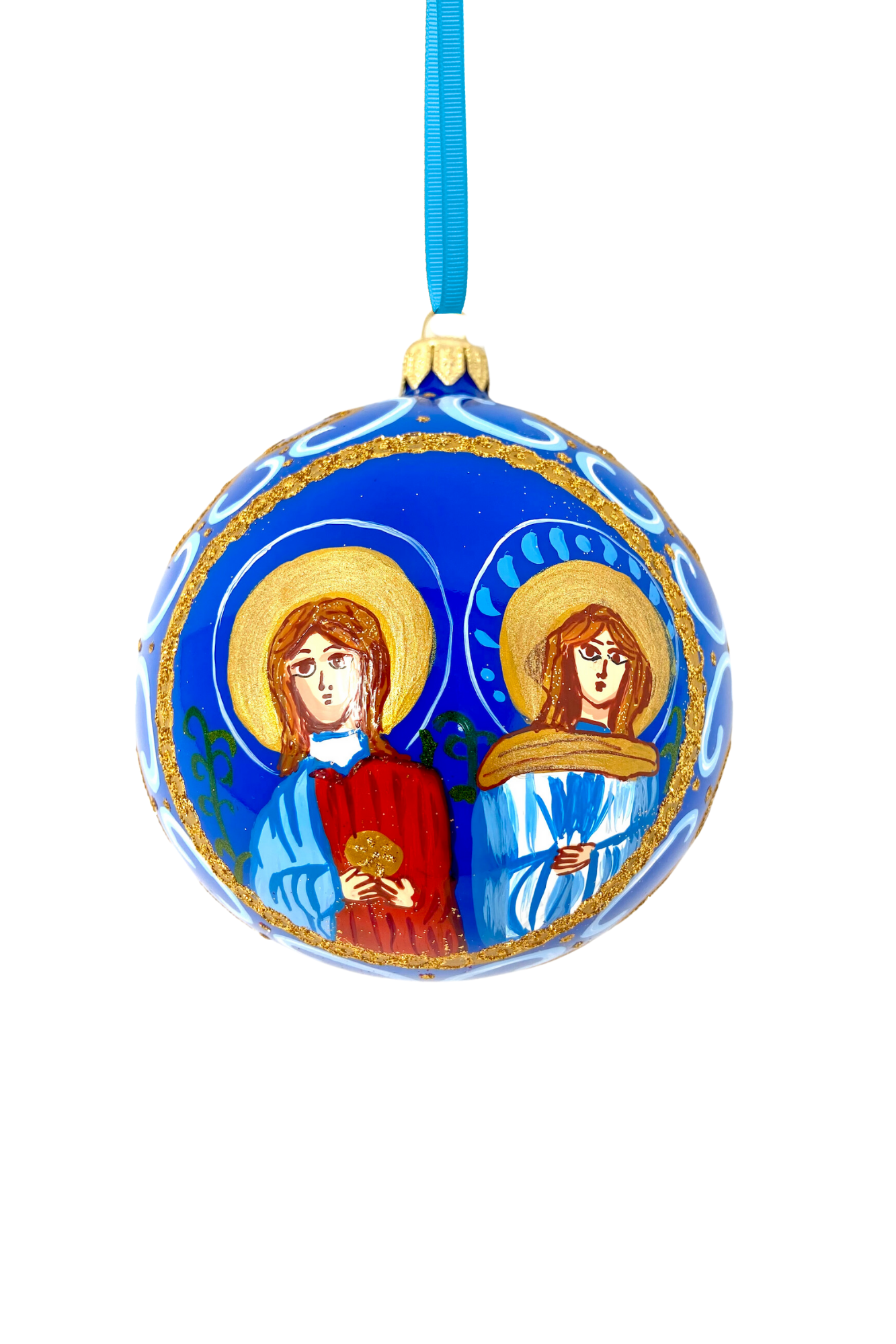 Byzantine Holiday Glass Bauble - Maggiore - Southlake Paws