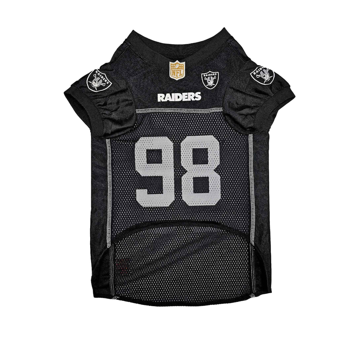 NFL Las Vegas Raiders Maxx Crosby Striped Mesh Dog Jersey