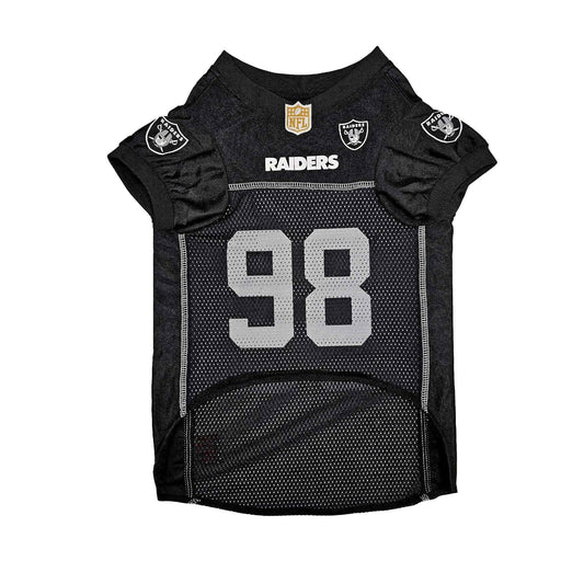 NFL Las Vegas Raiders Maxx Crosby Striped Mesh Dog Jersey