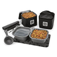 Load image into Gallery viewer, Mobile Dog Gear Dine Away® Food Set, Large, Black
