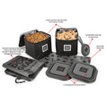 Load image into Gallery viewer, Mobile Dog Gear Dine Away® Food Set, Large, Black
